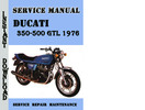 Thumbnail Ducati 350-500 GTL 1976 Sevice Repair Manual Thumbnail Ducati 350-500 GTL 1976 Sevice Repair Manual