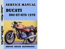 Thumbnail Ducati 860 GT-GTS 1976 Service Repair Manual Thumbnail Ducati 860 GT-GTS 1976 Service Repair Manual