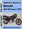Thumbnail Ducati 900 SD Darmah 1980 Service Repair Manual Thumbnail Ducati 900 SD Darmah 1980 Service Repair Manual