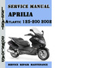 Thumbnail Aprilia Atlantic 125-200 2002 Service Repair Manual Thumbnail Aprilia Atlantic 125-200 2002 Service Repair Manual