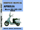 Thumbnail Aprilia Mojito 50-125-150 2003 Service Repair Manual Thumbnail Aprilia Mojito 50-125-150 2003 Service Repair Manual
