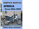 Thumbnail Aprilia Pegaso 650ie 2002 Service Repair Manual Thumbnail Aprilia Pegaso 650ie 2002 Service Repair Manual
