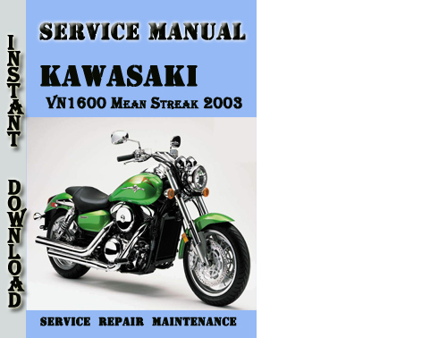Product picture Kawasaki VN1600 Mean Streak 2003 Service Repair Manual