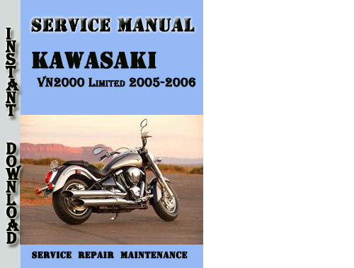 Product picture Kawasaki VN2000 Limited 2005-2006 Service Repair Manual