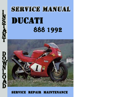 Product picture Ducati 888 1992 Service Repair Manual