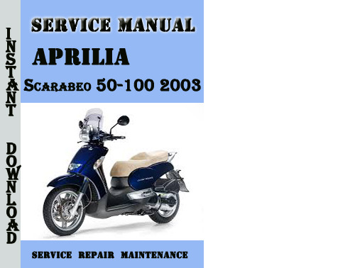 Product picture Aprilia Scarabeo 50-100 2003 Service Repair Manual