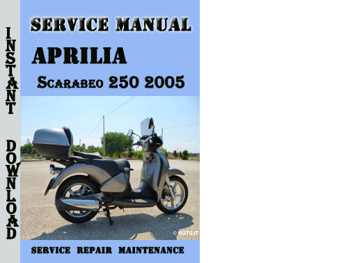 Product picture Aprilia Scarabeo 250 2005 Service Repair Manual